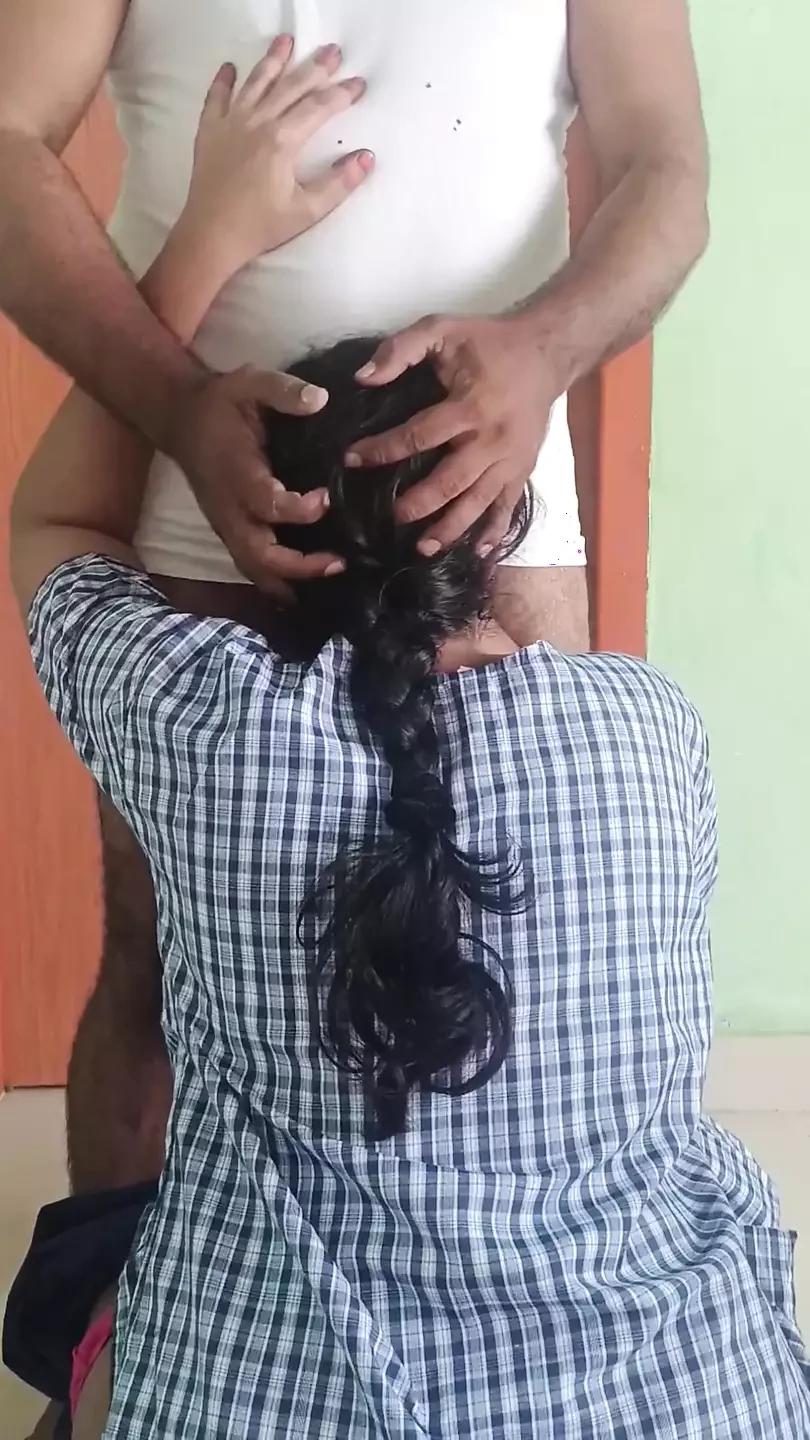 Chennai College Girl with Uniform Standing Romance with Tution Teacher in Home in Holiday
