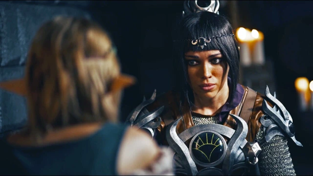 Ortaçağ fantezisi lezbiyen seks - sarışın elf kız octokuro'yu seks arzulayan parazitlerle bozuyor