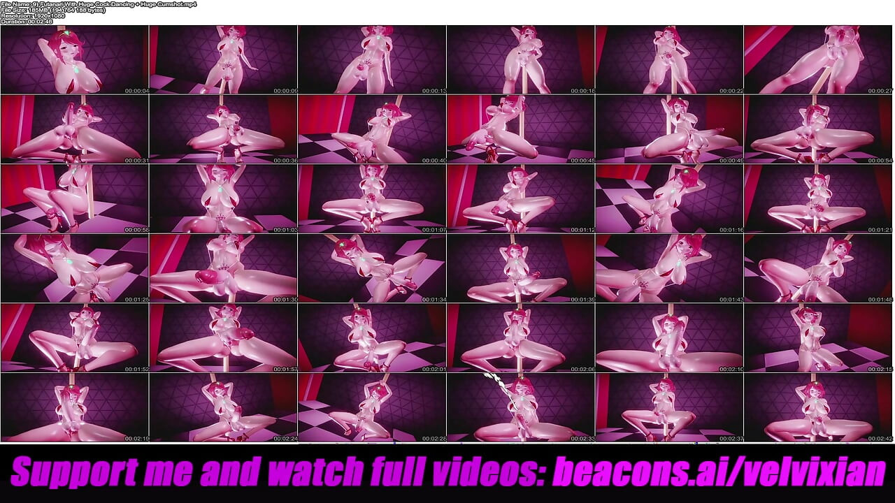 Futanari ile büyük yarak dansı + büyük boşalma (3 boyutlu hentai)