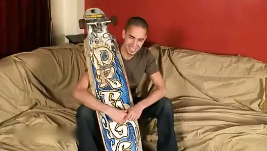 Tattooed Skater Twink With Giant Cock Jerks Off And Cums O
