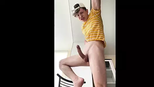 Hot  boy JERKING OFF HIS big COCK   SEXY