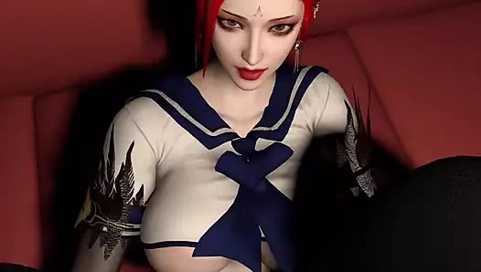 3 boyutlu kızıl saçlı olgun sürtük büyük yarakla azdırıyor ve birkaç kez orgazm oluyor