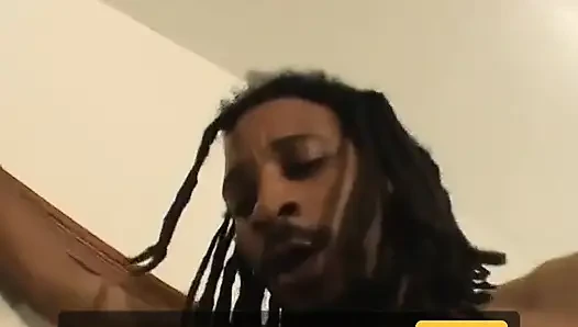 Koca sikli zenci adam beyaz tatlı grup Marley Mason'a kırmızı kıyafetle çakıyor