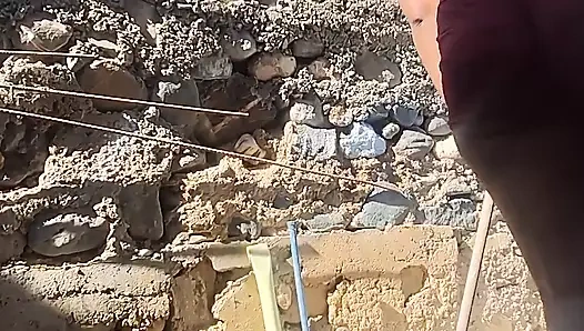 Büyük götlü prensesimle açık havada anal seks