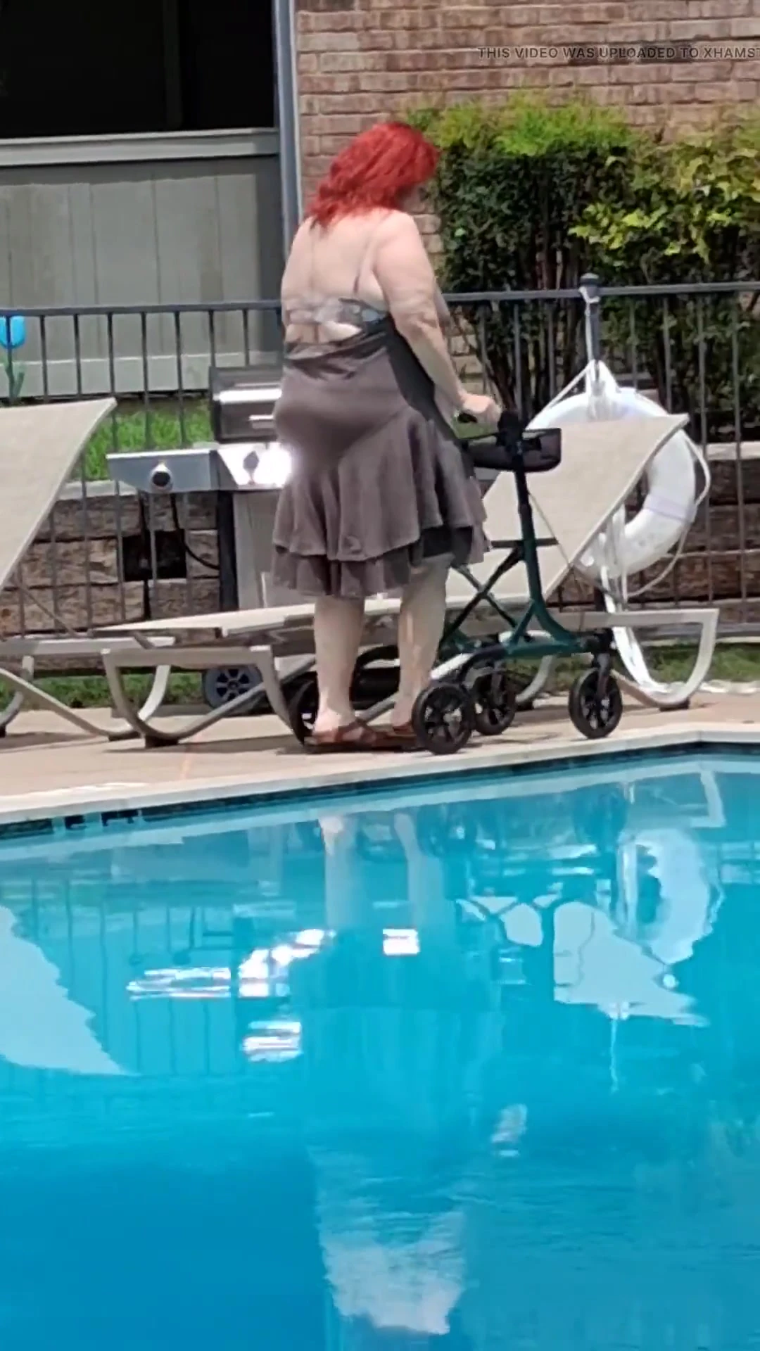 Summer Has Arrived! Time for the First Visit to the Pool Sexy Big Nurse Vicki Style!
