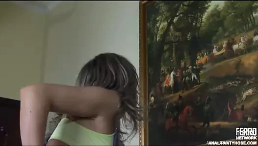 Külotlu çorap sikişi