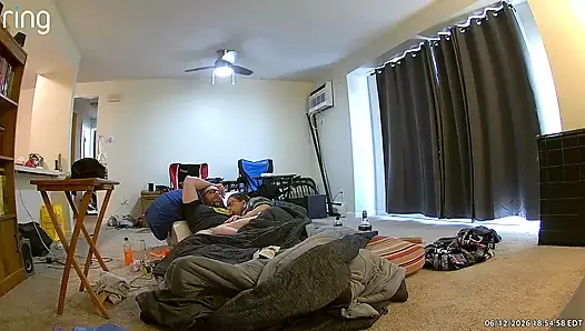 Horny wife needs shower sex while she has her period