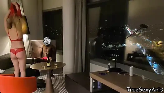 Pretty Blonde in Paris enjoys with a Big Orgasm - Amaris 4K