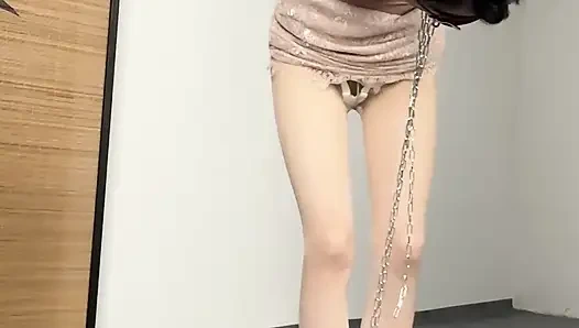 12 cm yüksek topuklu ayakkabılar ve anal kanca