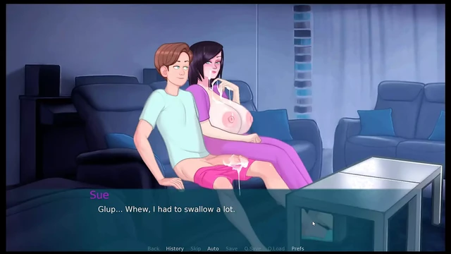 Sexnote - tüm seks sahneleri tabu hentai oyunu porno oyunu ep.4 üvey annesinin önünde riskli kanepede sakso!