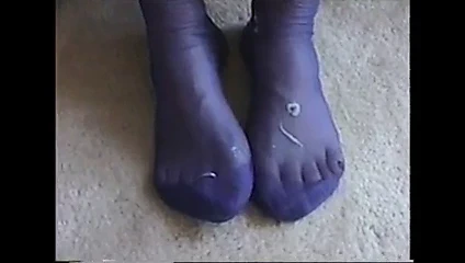 bluestocking footjob