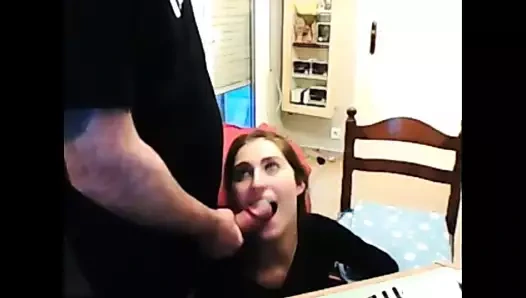 Esmer hairjob, hairplay, oral seks, kahrolası