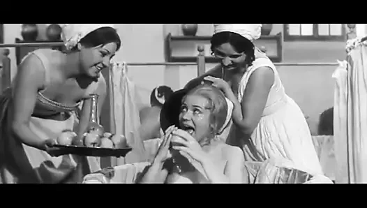 Kadınlar, banyo, retro