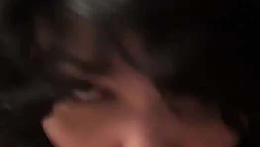 Gerçek çift ev yapımı oral seks! Ahegao Yüze boşalma