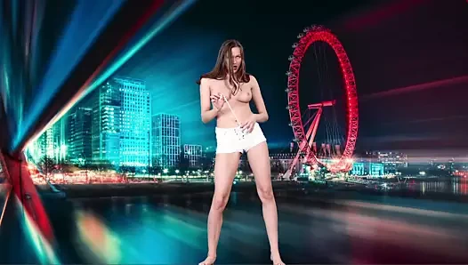 Bulanık çizgiler - uzun bacaklı güzellik şerit dansları