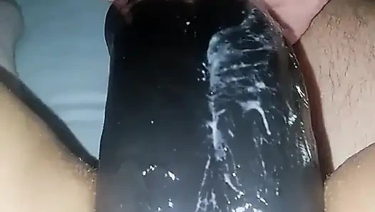 Büyük siyah çift dildo