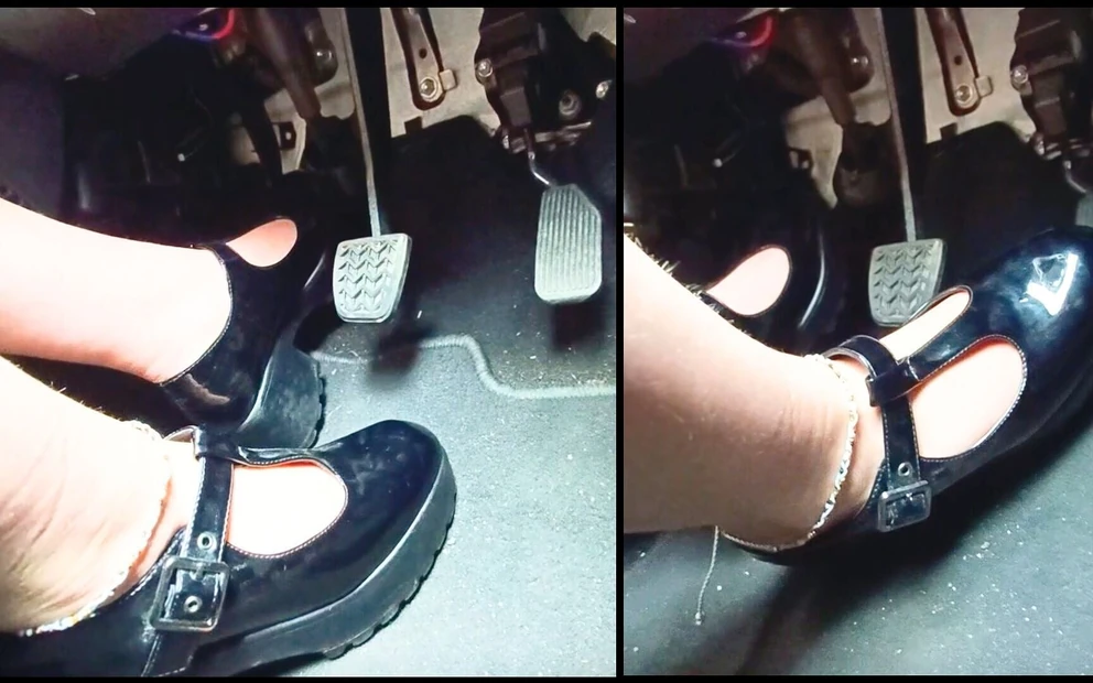 Накачка педали волосатых ног