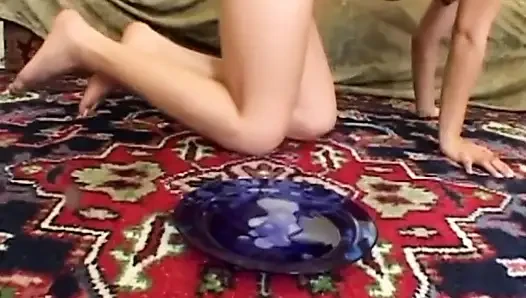 Edepsiz bir kaltağın götü için büyük sert ve sağlam bir yarak
