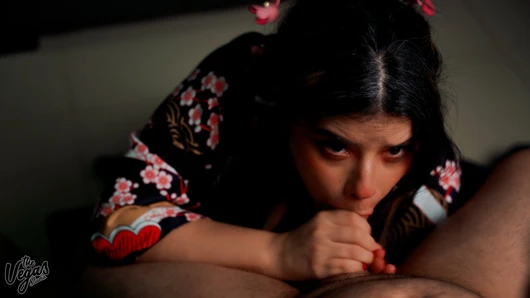 Anime Dakimakura Yastık'tan yeni kimonomda yarak emiyor ne kadar sevimli görünüyorum?