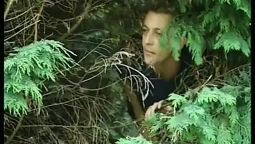 Lezbiyen düet açık havada çok ateşli.