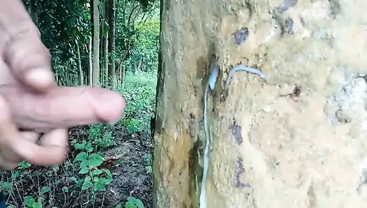 Ağaca büyük yarak boşalması