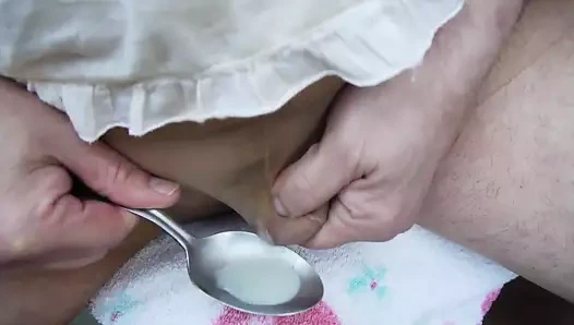 twinks içinde kaşık ve içecek için yutmak benim meni 001