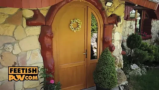 Bakış açısı - Lili Charmelle ile ayakla muamele ve sikişme zevki