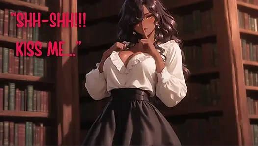 Kütüphaneci kız arkadaş çalışırken seni öpüyor (ağız sesleri) (inliyor) (yazı) (oyuncu) asmr