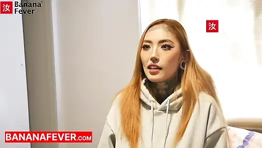 Tower Destroys Jessie Tongue Split - Tall Chinese vs Tattooed Taiwanese Slut