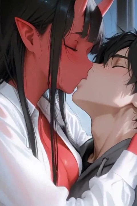Kırmızı tenli oni kız tamamen mahvoluyor. Hentai Animasyon (ai)
