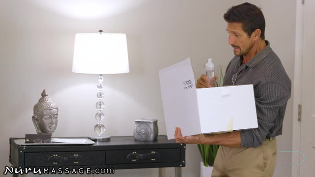 NuruMassage Stepdad Wants to Try Nuru Oil & 18yo Pussy