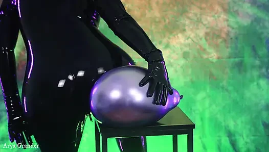 Hava balonu fetişi video kauçuk bakış açısı