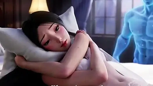 A lonely young beauty is haunted by a handsome ghost at night