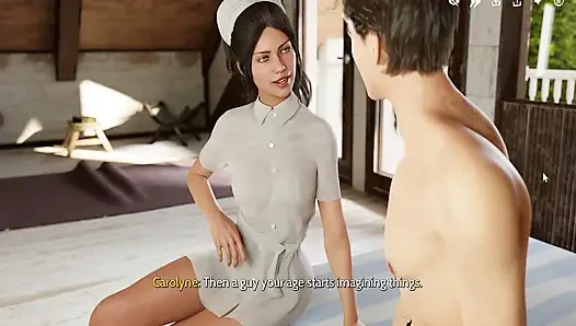 Hentai oyunu: hemşiremle sert yatakta seks - büyük göğüslerine boşalıyor