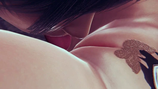 Yeşil gözlü ateşli elf anime kız - yoğun ıslak amcık yalama ve bakış açısı yerde parmaklıyor, ayakta amcık yalıyor yüksek sesle inliyor