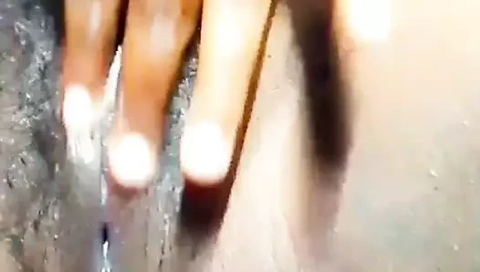 Fun in jungle strip and masturbate