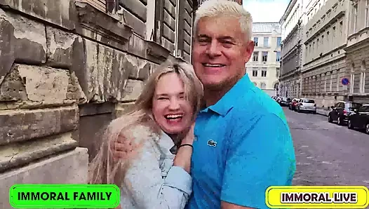 Dan'in yeni oyuncağı Irina Brad ve Matt'a onu daha sert sikmesi için yalvarıyor!