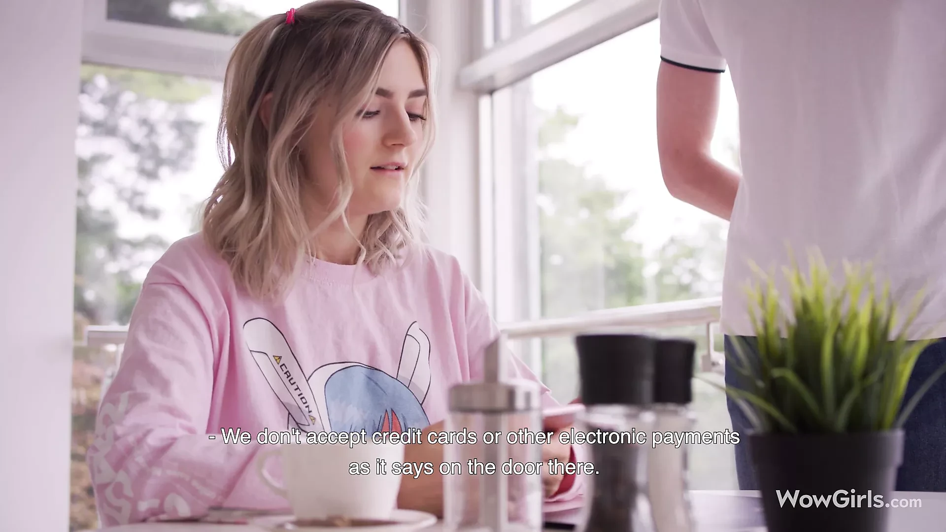 WOWGIRLS, Eva Elfie Finds a Stunning way to Pay for her Bill