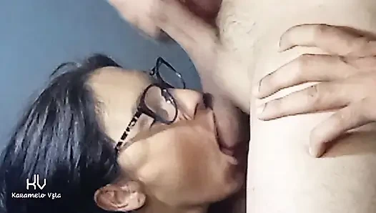 Kocamın penisini emmek için 18 dakika geçirdim