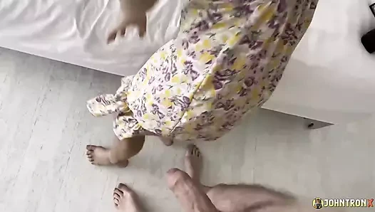 JohnTronX - Fucking a beautful Thai babe in her hairy pussy