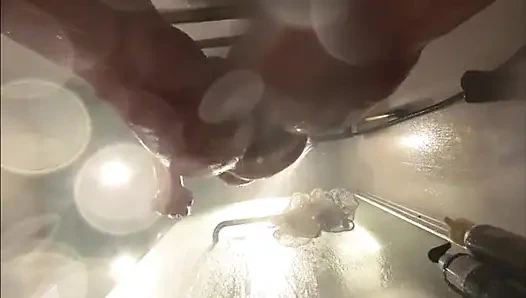 Banyo Altında Web Kamerası. Kız arkadaş duşta seksten sonra