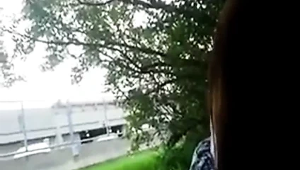 Elle suce dans un parc il fait beau il faut en profiter