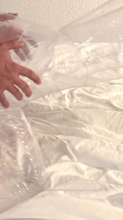 Man fucking a transparent lovedoll to an edging throbbing creampie - pov and asmr | Clip 2