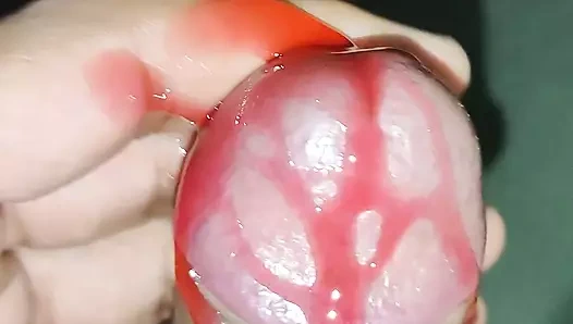 Kremsi sağladım ile kırmızı hershey