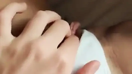 Sabah bakış açısı kadın solo - külotunu yana çek
