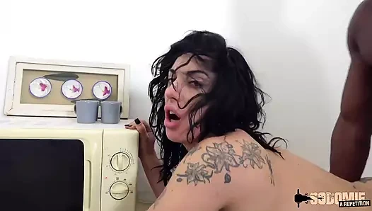 Sabrina götten sikilmek istiyor