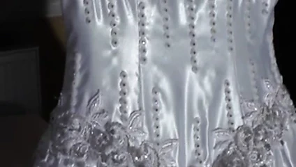 Beyaz gelinlik saten 01