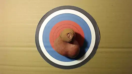 Dart tahtası olarak kullanılan horoz