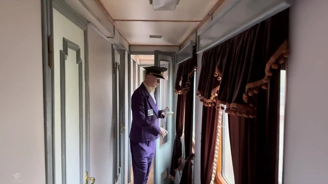 A lecherous train conductor served a passenger to the fullest - he received a powerful load of cum in his ass.