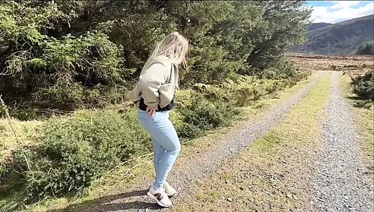 Emergency While Walking on the Public Trail but Had to Wet My Jeans